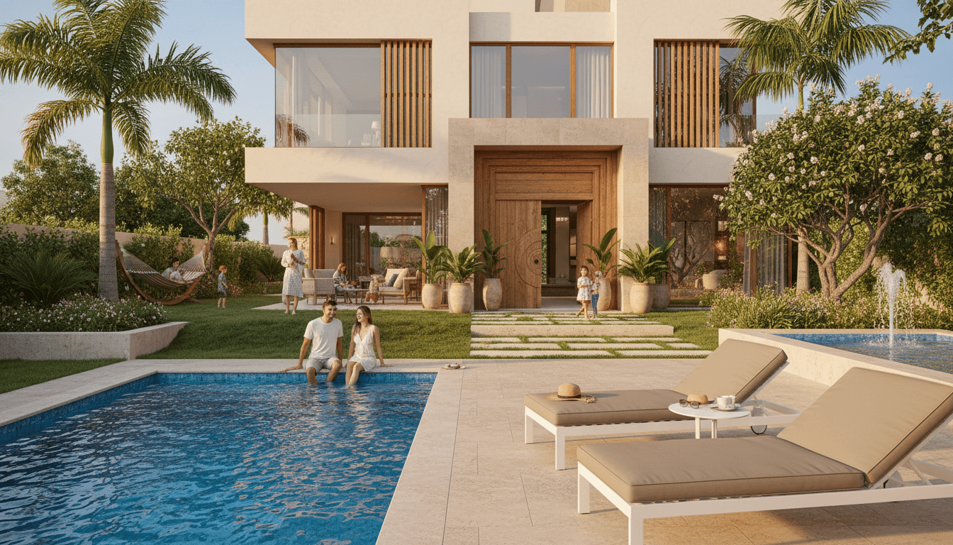3rd on Belgrave Street Guesthouse exterior with swimming pool and landscaped grounds in Kimberley